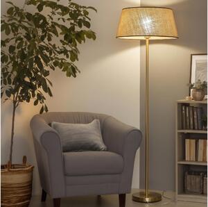 Brilagi - LED Stojací lampa CERIA 1xE27/20W/230V pr. 50 cm béžová/zlatá