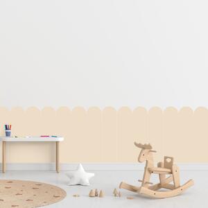 PIPPER. Textilní samolepící tapeta - Oblouk - Krémová barva Barva: Tmavá, Velikost: 60cm