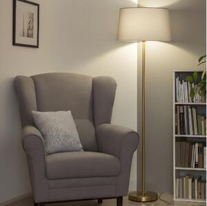 Brilagi - LED Stojací lampa CERIA 1xE27/20W/230V pr. 45 cm šedá/zlatá