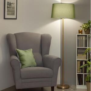 Brilagi - LED Stojací lampa CERIA 1xE27/20W/230V pr. 45 cm zelená/zlatá