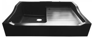 Granitový jednodřez s odkapem CHAMBORD FRANCOIS 895.0, barva Černá