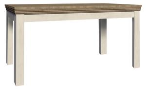 Rozkládací jídelní stůl Royal ST 160 cm Bílá/Dub