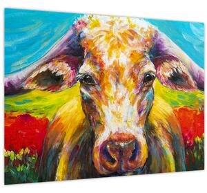 Obraz - Malovaná kráva (70x50 cm)