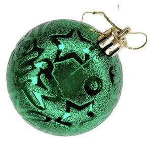Sada vánočních ozdob na stromek, koule, 7cm, 8ks, různé barvy na výběr Barva: Zelená