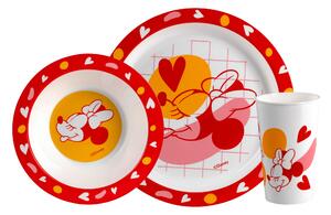 Dětský snídaňový set, 3dílný (Minnie Mouse) (100390074002)