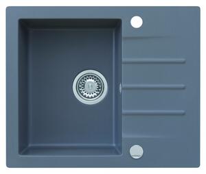Granitový dřez s krátkým odkapem AXIS MOJITO 600.5E, barva Moonlight grey