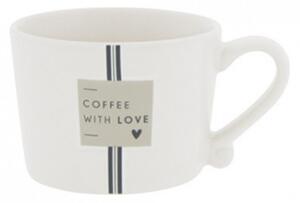 Hrnek COFFEE WITH LOVE, béžová, 200 ml Bastion Collections RJ-CUP-SM-006-BT