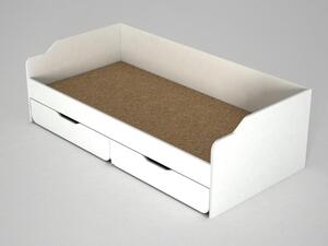 Jednolůžková postel 90 cm Yukka (bílá). 1089009