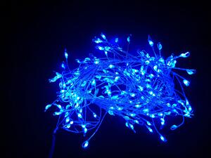 Vánoční LED nano řetěz, modrá, 2m, 200 LED