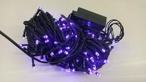 Vnitřní LED vánoční řetěz - fialová, 14m, 140 LED