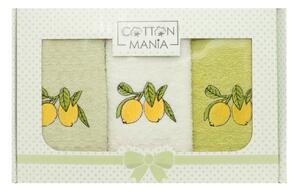 Set 3 kuchyňských ručníků - Citrony