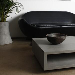 Šedý betonový konferenční stolek Lyon Béton Monobloc 130 x 75 cm