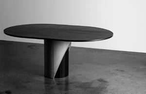 Černý dubový jídelní stůl Lyon Béton Sharp 180 x 120 cm