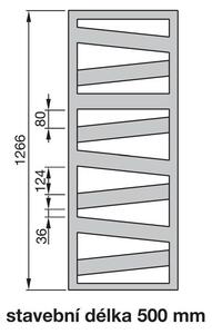 Zehnder Kazeane RK-130-050 Radiátor kombinovaný, 50x126,6cm, bílá