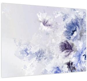 Obraz - Kvetiny, texturovaná malba (70x50 cm)