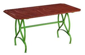 Dětský stůl, stolek - zahradní, venkovní - hnědá barva