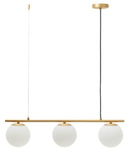 Kave Home Zlaté kovové závěsné světlo Brisia 73 cm