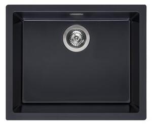 Kuchyňský granitový dřez REGINOX AMSTERDAM 560 bez odkapu, barva Black pure