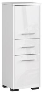 Koupelnová skříňka FIN 30 2D 1SZ 85 cm bílá, lesk