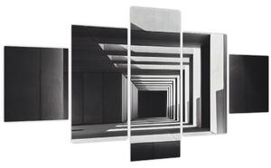 Obraz - Čtvercový tunel (125x70 cm)