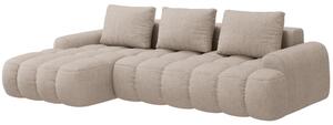 -25 % Dny MOMENTI– Cosmopolitan Design Pískově hnědá rozkládací pohovka Linz 275 cm, levá