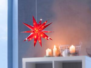 LED hvězda "Vánoce", 12 cm, různé barvy na výběr Barva: Červená