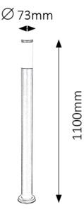Rabalux 8148 - Venkovní lampa BLACK TORCH 1xE27/25W/230V IP44