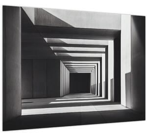 Obraz - Čtvercový tunel (70x50 cm)