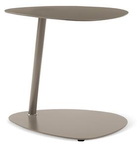 Ethimo Odkládací boční stolek Smart, Ethimo, kulatý 43x35x43 cm, lakovaný hliník barva Mud Grey