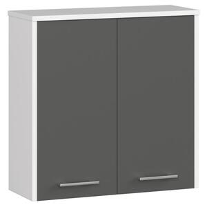 Koupelnová skříňka W 60 cm FIN 2D bílá/šedá