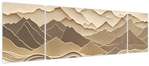 Obraz - 3D linie hor (170x50 cm)