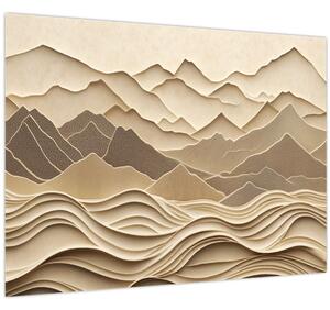 Obraz - 3D linie hor (70x50 cm)