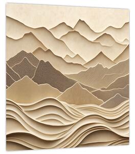 Obraz - 3D linie hor (30x30 cm)