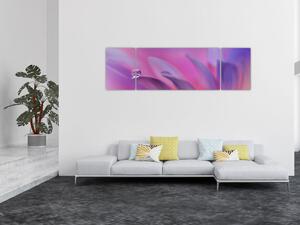 Obraz - Kapka na květu (170x50 cm)