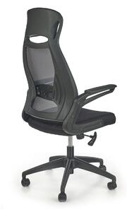 Otočná kancelářská židle s opěrkou hlavy Černá ATREUS