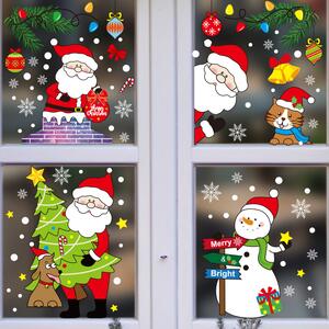 Vánoční samolepky na okna - Santa Claus - různé motivy na výběr Varianta: Varianta 12