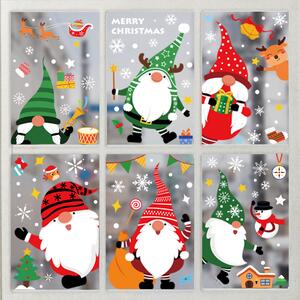 Vánoční samolepky na okna - Santa Claus - různé motivy na výběr Varianta: Varianta 6