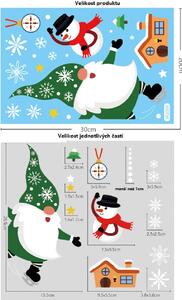 Vánoční samolepky na okna - Santa Claus - různé motivy na výběr Varianta: Varianta 8