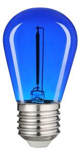 Retro barevná LED žárovka E27 0,6W 50lm modrá, filament