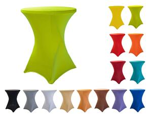 TENTino Elastický ubrus na koktejlový bistro stůl 80 cm VÍCE BAREV Barva: SVĚTLE ZELENÁ