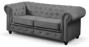 Pohovka Infinity Chesterfield II Tmavě šedá