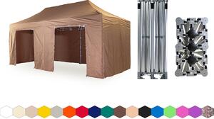 Nůžkový párty stan 3x6 m /6 noh TENTino BIG HEXAGON Barva: 10B - SVĚTLE HNĚDÁ