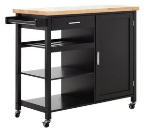 Kuchyňský ostrůvek na kolečkách z kaučukového dřeva 48x105 cm Frankfurt – Premier Housewares