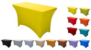 TENTino Elastický ubrus na skládací stůl 122x60 cm VÍCE BAREV Barva: ŽLUTÁ