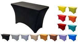 TENTino Elastický ubrus na skládací stůl 122x60 cm VÍCE BAREV Barva: ČERNÁ