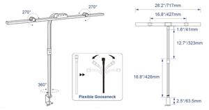 Brilagi - LED Stmív. dotyková stolní lampa VARIO LED/24W/230V 3000-6500K CRI 92