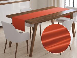 Biante Saténový běhoun na stůl polyesterový Satén LUX-L045 Cihlově červený 45x180 cm