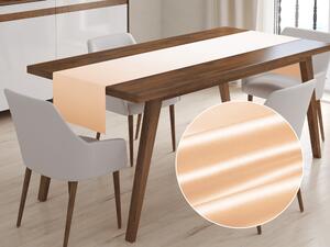 Biante Saténový běhoun na stůl polyesterový Satén LUX-L046 Béžový 45x160 cm