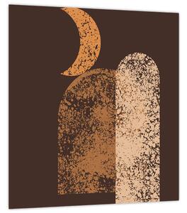 Obraz - Oranžové oblouky N⁰2 (30x30 cm)