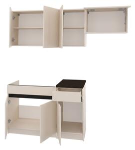 Kuchyně Piater 180, Barva: kašmír / kašmír + černá 5903211517174